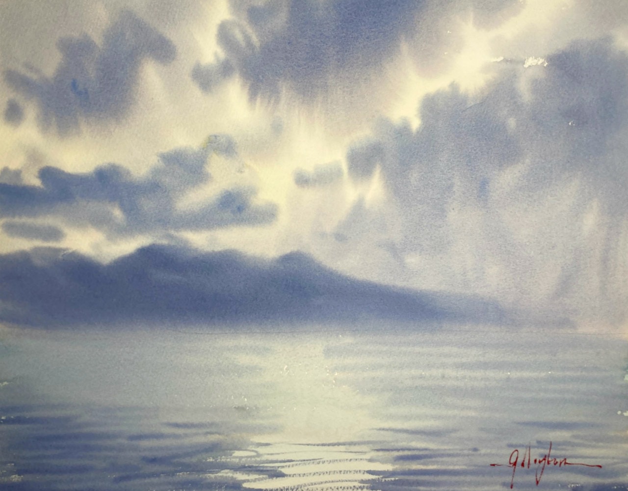 Painting a hauntingly soft and beautiful seascape